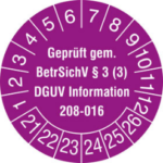 Prüfplakette
