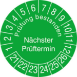 Prüfplakette