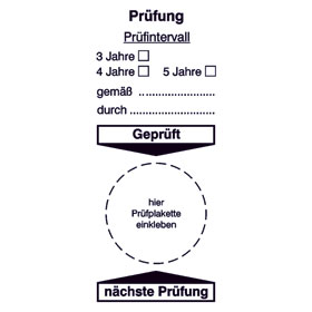 Prüfplakette